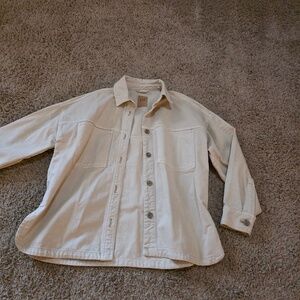 Gap. Medium. Jacket. White beige color. Medium.